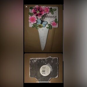 Floral Bee Garden Spike - White, Pink, Blue, Yellow, Green